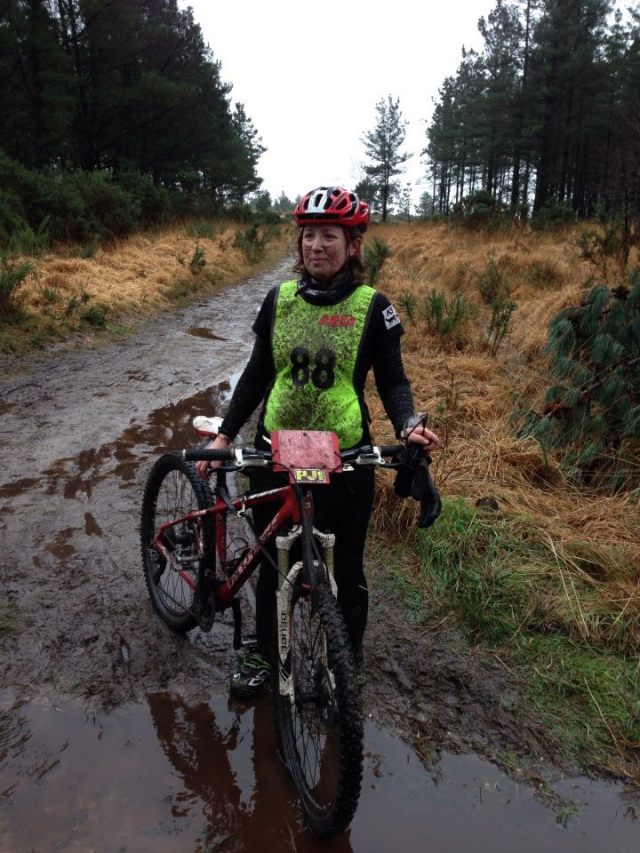 There was no less mud on the Sunday but it was (slightly) less wet